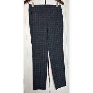 Van Heusen Women's Gray Plaid Stretch Extensible Work‎ Pants Straight Sz 4